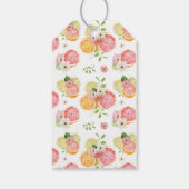 かわいいオレンジの赤ちゃん歓迎パーティー景品 ギフトタグ (裏面)