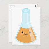 かわいいオレンジの錬金術かわいいフラスコ ポストカード (正面/裏面)