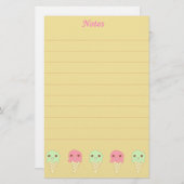 かわいいオレンジをアイスクリーム 便箋 (正面/裏面)