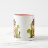 かわいいオレンジカウボーイ ツートーンマグカップ (中央)