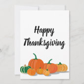 かわいいオレンジカボチャのスパイス 招待状 (正面)