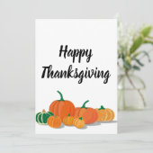 かわいいオレンジカボチャのスパイス 招待状 (スタンド正面)