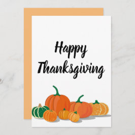 かわいいオレンジカボチャのスパイス 招待状