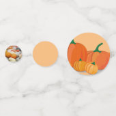 かわいいオレンジカボチャ コンフェッティ (正面)