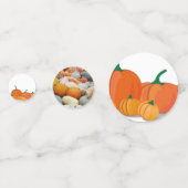 かわいいオレンジカボチャ コンフェッティ (裏面)