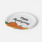 かわいいオレンジカボチャ ペーパープレート (アングル)