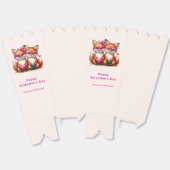 かわいいオレンジキツネインラブバレンタインデー フェイバーボックス (見開き)