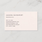 かわいいオレンジキツネインラブバレンタインデー 名刺 (裏面)