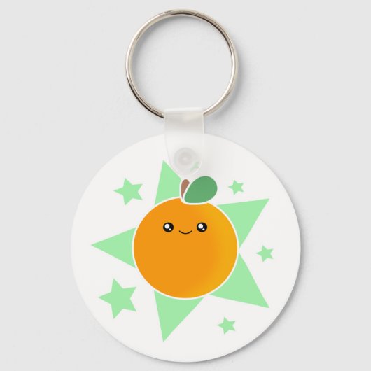 かわいいオレンジキーチェーン キーホルダー (正面)