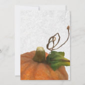 かわいいオレンジストーリーブックプリンセスベビーシャワー 招待状 (裏面)