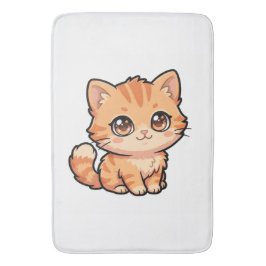かわいいオレンジタビー子猫バスマット バスマット