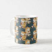 かわいいオレンジタビー猫コーヒーマグ コーヒーマグカップ (正面左)
