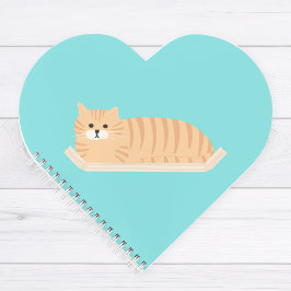かわいいオレンジタビー猫スパイラルノート ノートブック