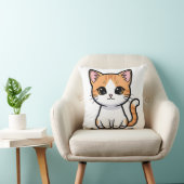かわいいオレンジタビー猫 クッション (椅子)
