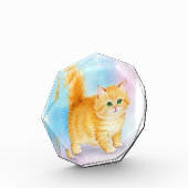 かわいいオレンジタビー猫 フォトブロック (左)