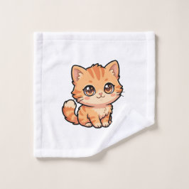 かわいいオレンジテビー子猫バス タオル