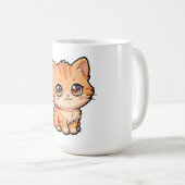 かわいいオレンジテブ猫のコーヒーマグ コーヒーマグカップ (正面右)