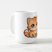 かわいいオレンジテブ猫のコーヒーマグ コーヒーマグカップ (正面左)
