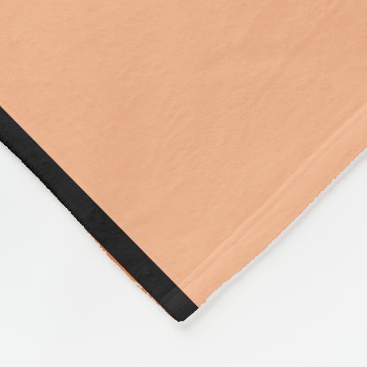 かわいいオレンジボタニカルカスタマイズペット フリースブランケット (角)