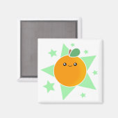 かわいいオレンジ果実磁石 マグネット (正面/裏面)