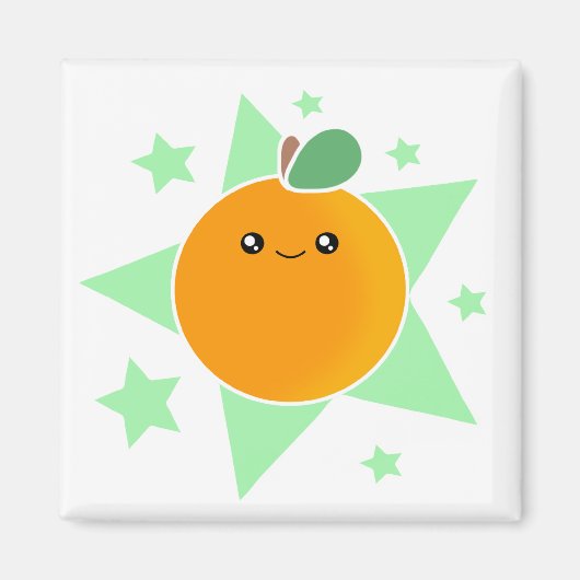 かわいいオレンジ果実磁石 マグネット (正面)