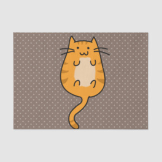かわいいオレンジ猫 薄葉紙