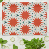 かわいいオレンジ色のキッチンタオル キッチンタオル (折り畳み)