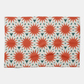 かわいいオレンジ色のキッチンタオル キッチンタオル (横)