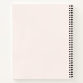 かわいいオレンジ色のキツネズインラブ ノートブック (裏面)