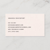 かわいいオレンジ色のキツネズインラブ 名刺 (裏面)