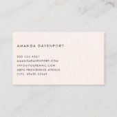 かわいいオレンジ色のキツネズインラブ 名刺 (裏面)