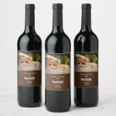 かわいいオレンジ色のキツネワインの写真|過去記事 ワインラベル (ボトル)