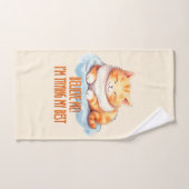 かわいいオレンジ色のタビー猫 – やってみる最高のの バスタオルセット (ハンドタオル)