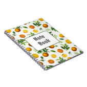 かわいいオレンジ色のフルーツ美意識ノート ノートブック (右側)