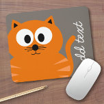 かわいいオレンジ色の太った猫とタペパーソナライズされた マウスパッド<br><div class="desc">モダンのシンプル色をしたトレンディー猫。名前、モノグラム、またはその他の文字を追加でカスタムきます。アもしートを移動する必要があります。アートを変更するには、クリックアートボタンでアのまわりにートを移動する必要があります。</div>