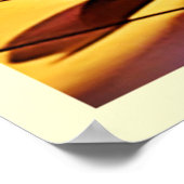 かわいいオレンジ色の子猫アート ポスター (角)