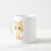 かわいいオレンジ色の子猫 コーヒーマグカップ (正面左)