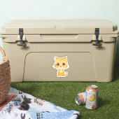 かわいいオレンジ色の子猫 シール (クーラー)