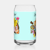 かわいいオレンジ色の復活祭キャット ガラス缶 (左)