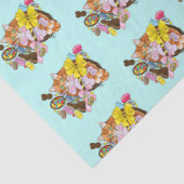 かわいいオレンジ色の復活祭キャット 薄葉紙 (詳細)