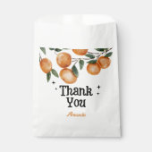 かわいいオレンジ色の柑橘類の感謝 フェイバーバッグ (正面)