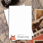 かわいいオレンジ色の漫画猫の名前 ポストイット