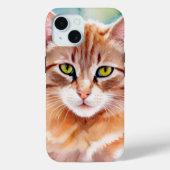 かわいいオレンジ色の猫 Case-Mate iPhoneケース (裏面)