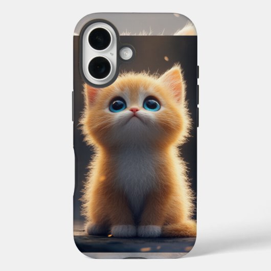 かわいいオレンジ色の猫 Case-Mate iPhoneケース (裏面)