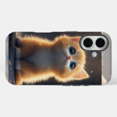 かわいいオレンジ色の猫 Case-Mate iPhoneケース (裏面 (横))