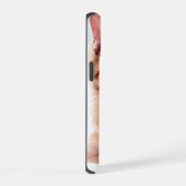 かわいいオレンジ色の猫 iPhone 15ケース (右側面)