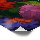 かわいいオレンジ色の花 ポスター (コーナー)