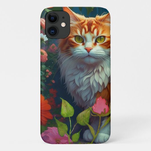 かわいいオレンジ色の花 Case-Mate iPhoneケース (裏面)