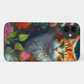 かわいいオレンジ色の花 Case-Mate iPhoneケース (裏面(横))