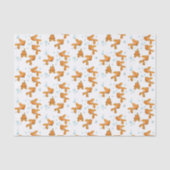 かわいいオレンジ色の金魚の漫画イラストレーション 薄葉紙 (正面)